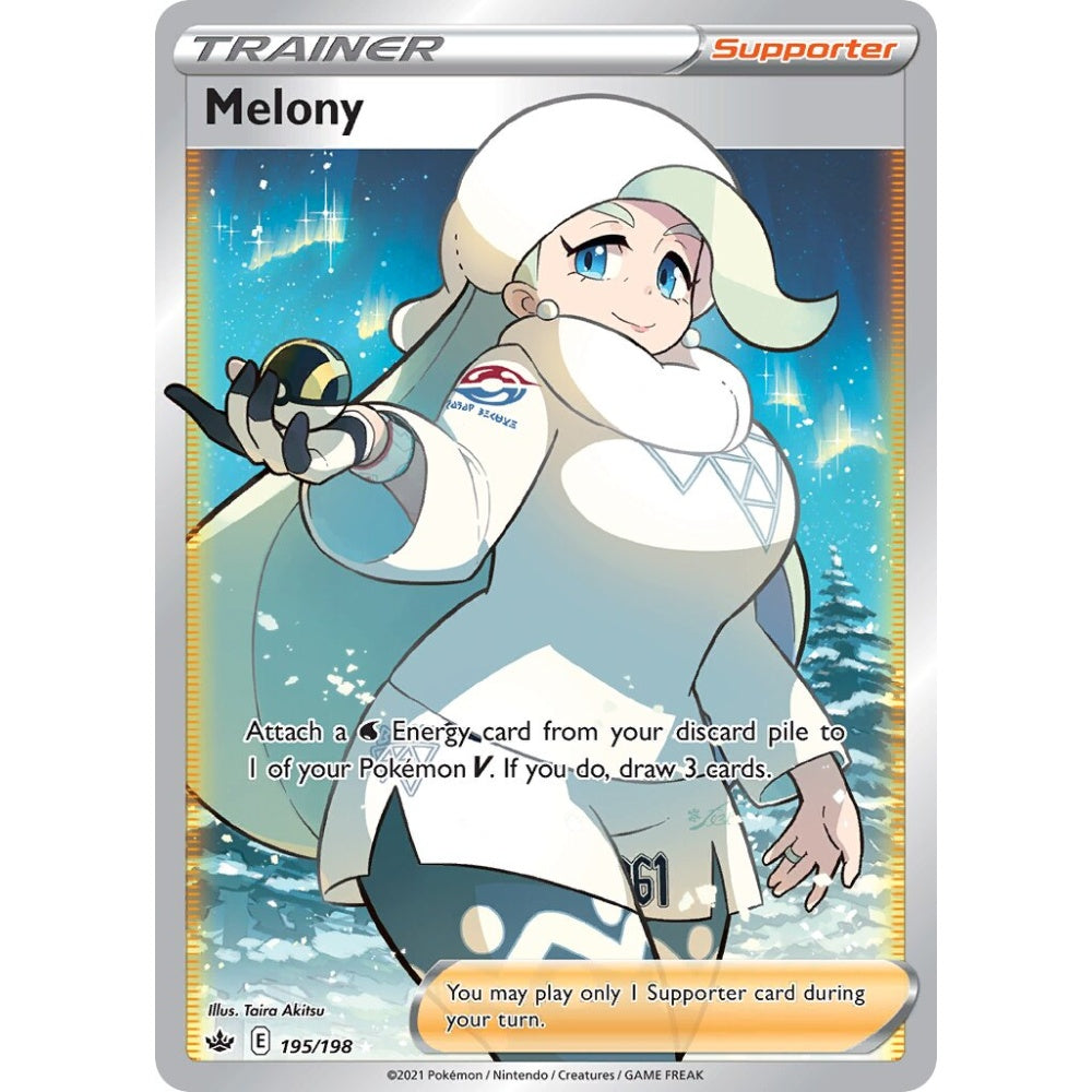 Melony Rare Ultra 195/198 Pokemon Card Game Chilling Reign