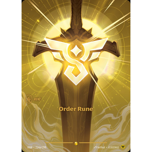 Order Rune OGN-214a/298 Riftbound Card Game Origins Showcase