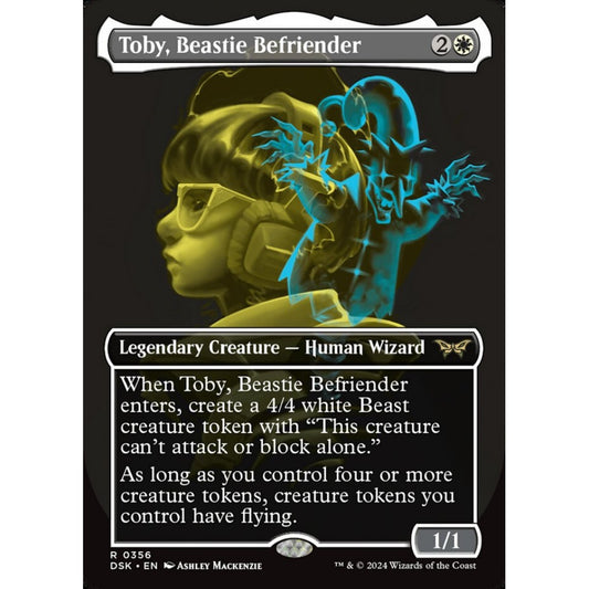Toby, Beastie Befriender, 356, rare, Magic: The Gathering, Duskmourn: House of Horror