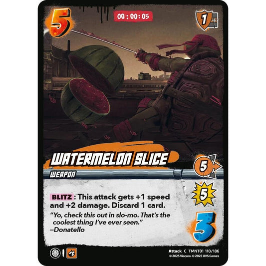 Watermelon Slice 110/186 TMNT01 Universus Teenage Mutant Ninja Turtles Attack C