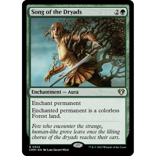 Song of the Dryads rare 324 Magic the Gathering Commander Masters