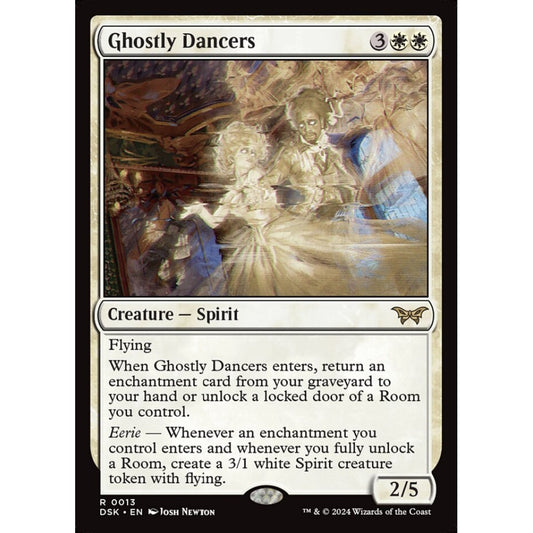 Ghostly Dancers, 13, rare, Magic: The Gathering, Duskmourn: House of Horror
