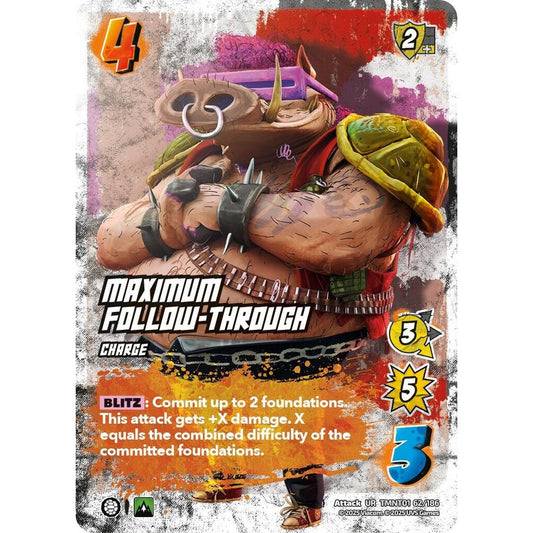 Maximum Follow-Through 62/186 TMNT01 Universus Teenage Mutant Ninja Turtles Attack UR