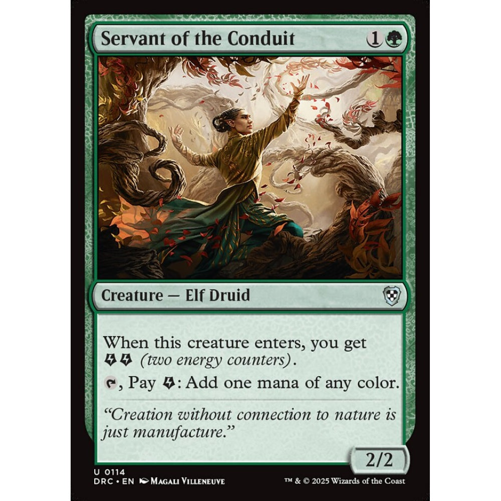 Servant of the Conduit, 114, uncommon, Magic: The Gathering, Aetherdrift Commander