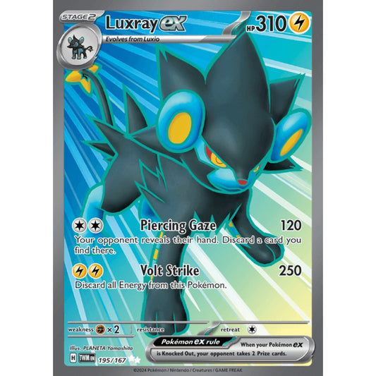 Luxray ex Full Art 195/167 Pokemon Card Game Twilight Masquerade