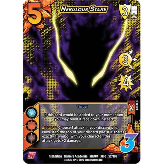 Nebulous Stare, 022/108, XR-C, UniVersus, MHA04 League of Villains