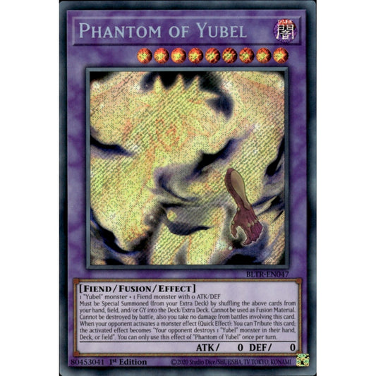 Phantom of Yubel BLTR-EN047 Secret Secret Rare Yu-Gi-Oh Battles of Legend: Terminal Revenge in Art
