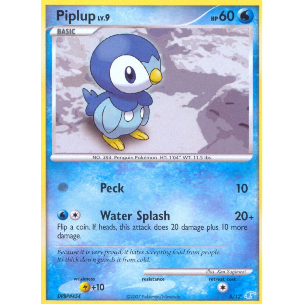 Piplup Fixed 5/12 Pokemon Card Game DP Trainer Kit (Manaphy)
