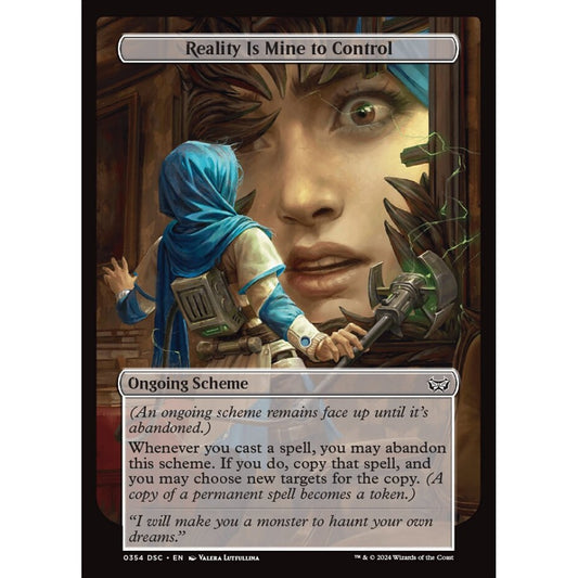 Reality Is Mine to Control, 354, common, Magic: The Gathering, Duskmourn: House of Horror