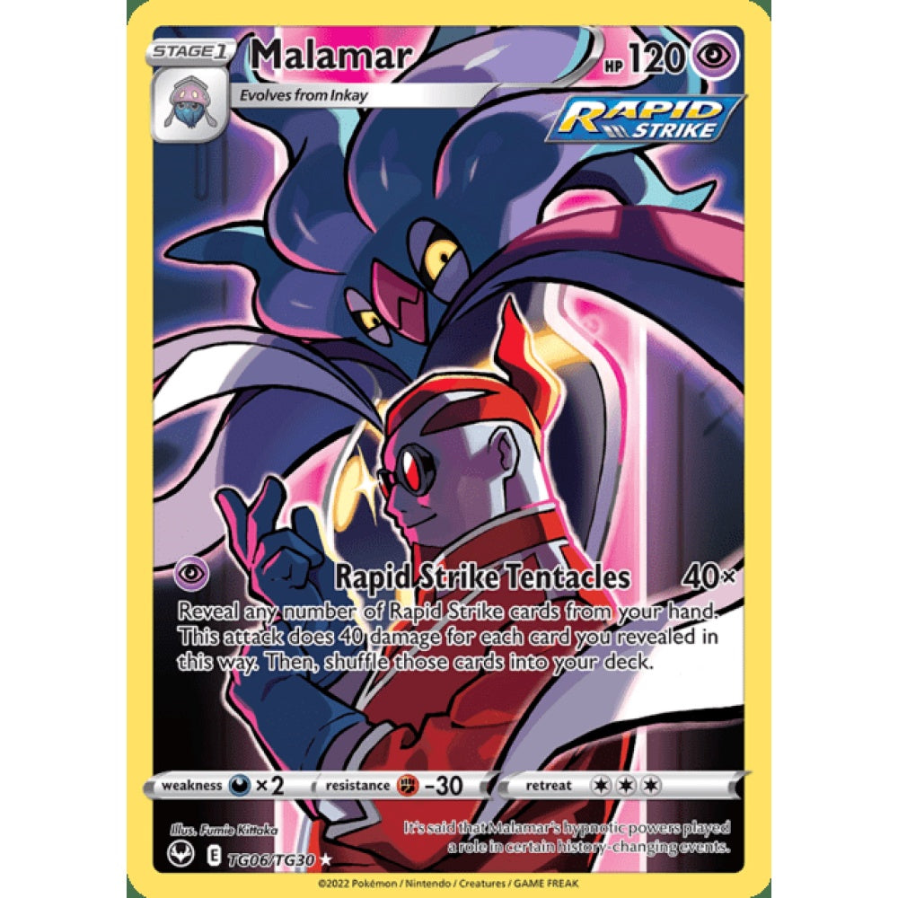 Malamar Illustration Rare TG6/TG30 Pokemon Card Game Silver Tempest