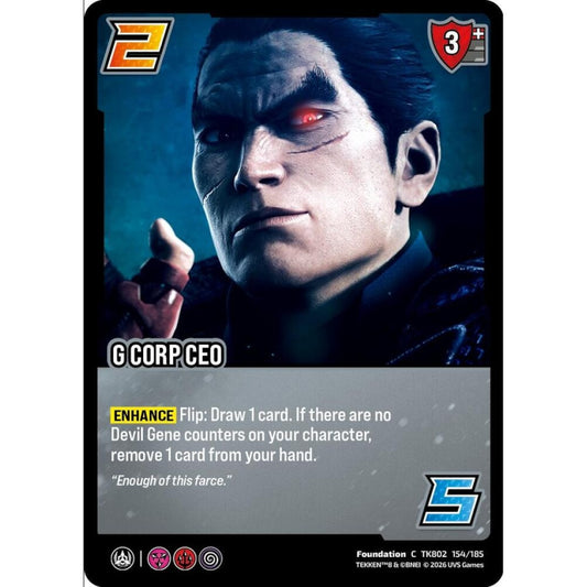 G Corp CEO 154/185 TK802 Universus Tekken 8 Foundation C