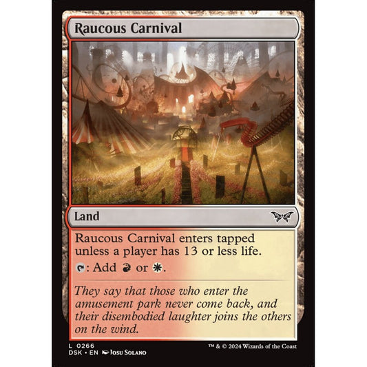 Raucous Carnival, 266, common, Magic: The Gathering, Duskmourn: House of Horror
