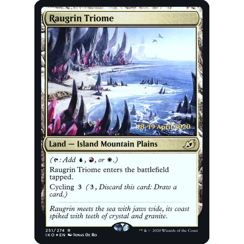 Raugrin Triome rare 251s Magic the Gathering Ikoria: Lair of Behemoths Promos