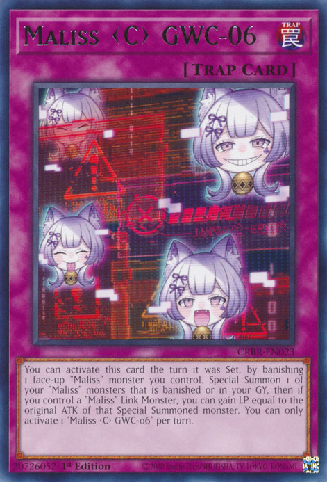 Maliss <C> GWC-06 CRBR-EN023 Rare Rare Yu-Gi-Oh Crossover Breakers in Art
