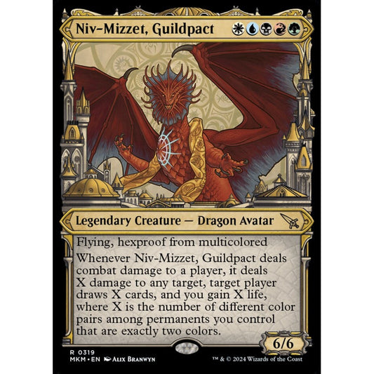Niv-Mizzet, Guildpact rare 319 Magic the Gathering Murders at Karlov Manor