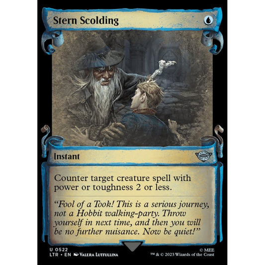 Stern Scolding, uncommon, 522, Magic the Gathering, The Lord of the Rings: Tales of Middle-earth