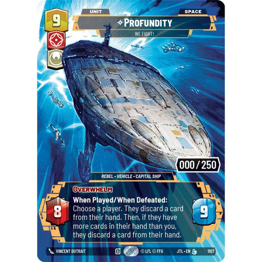 Profundity, L, JTL 1107) Prestige Serialized, Star Wars Unlimited