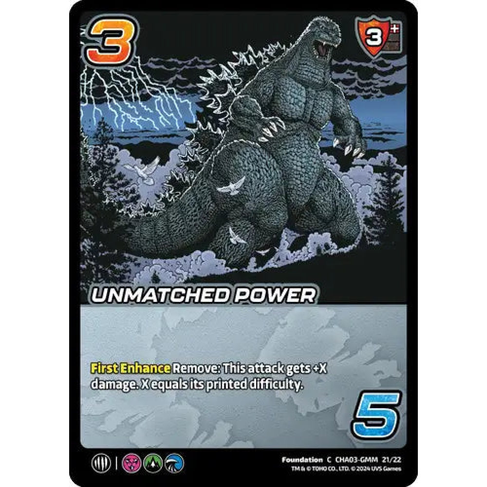 Unmatched Power, 21/22, C, UniVersus, Challengers Godzilla & Mothra, King Ghidorah & Rodan