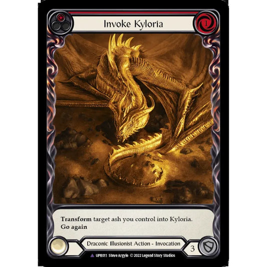 Invoke Kyloria UPR011-MV Marvel Flesh & Blood Trading Card Game Uprising in Cold Foil Art
