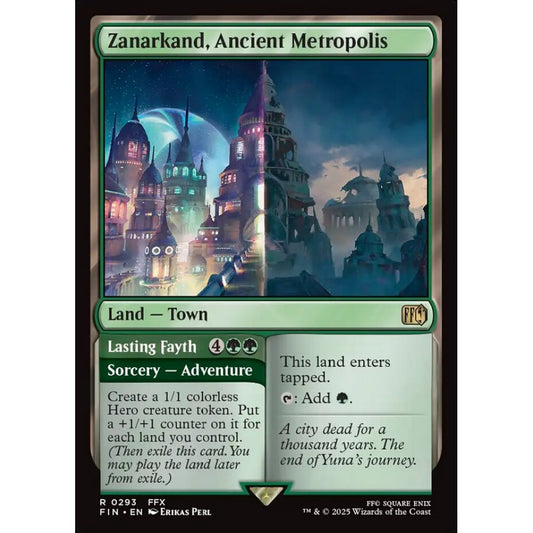 Zanarkand, Ancient Metropolis // Lasting Fayth rare 293 Magic the Gathering Final Fantasy