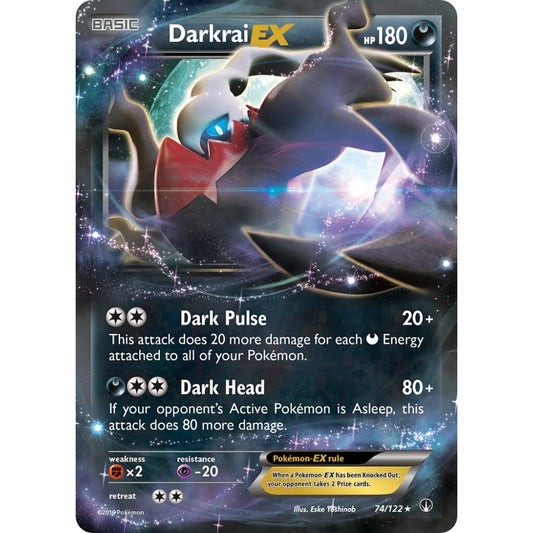 Darkrai-EX Rare Holo EX 74/122 Pokemon Card Game BREAKpoint