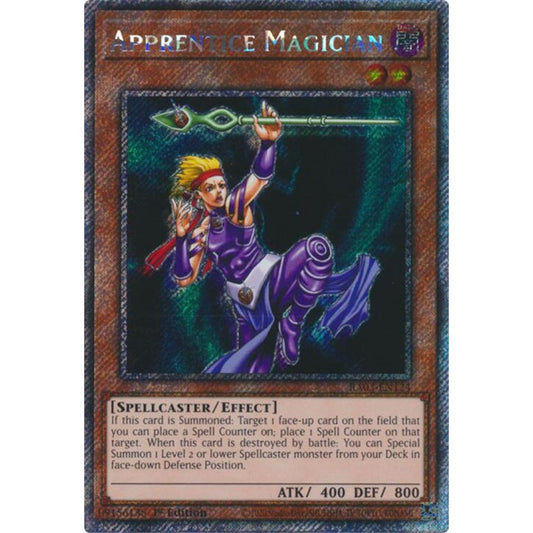 Apprentice Magician (Platinum Secret Rare) RA03-EN124 Platinum Rare Yu-Gi-Oh Quarter Century Bonanza