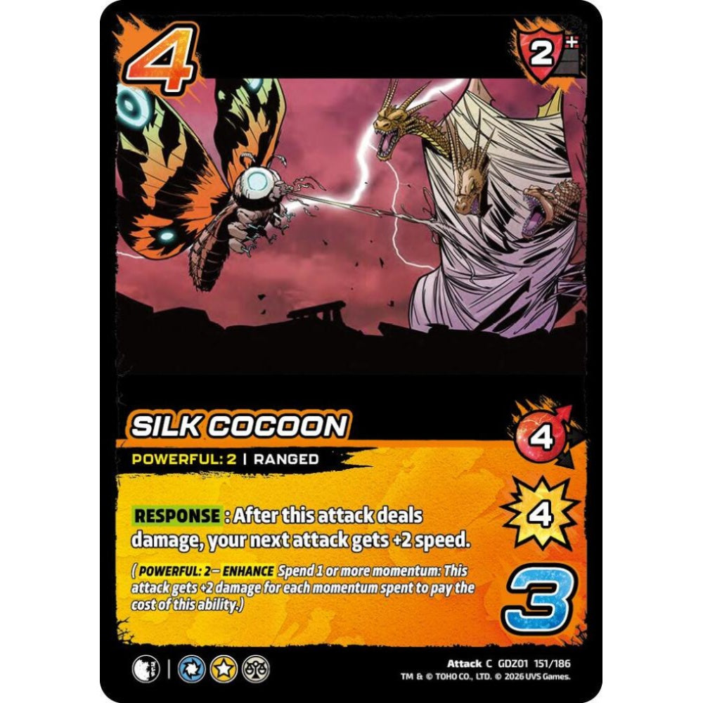Silk Cocoon GDZ01 151/186 GDZ01 Universus Godzilla: Reign of Kaiju Attack C