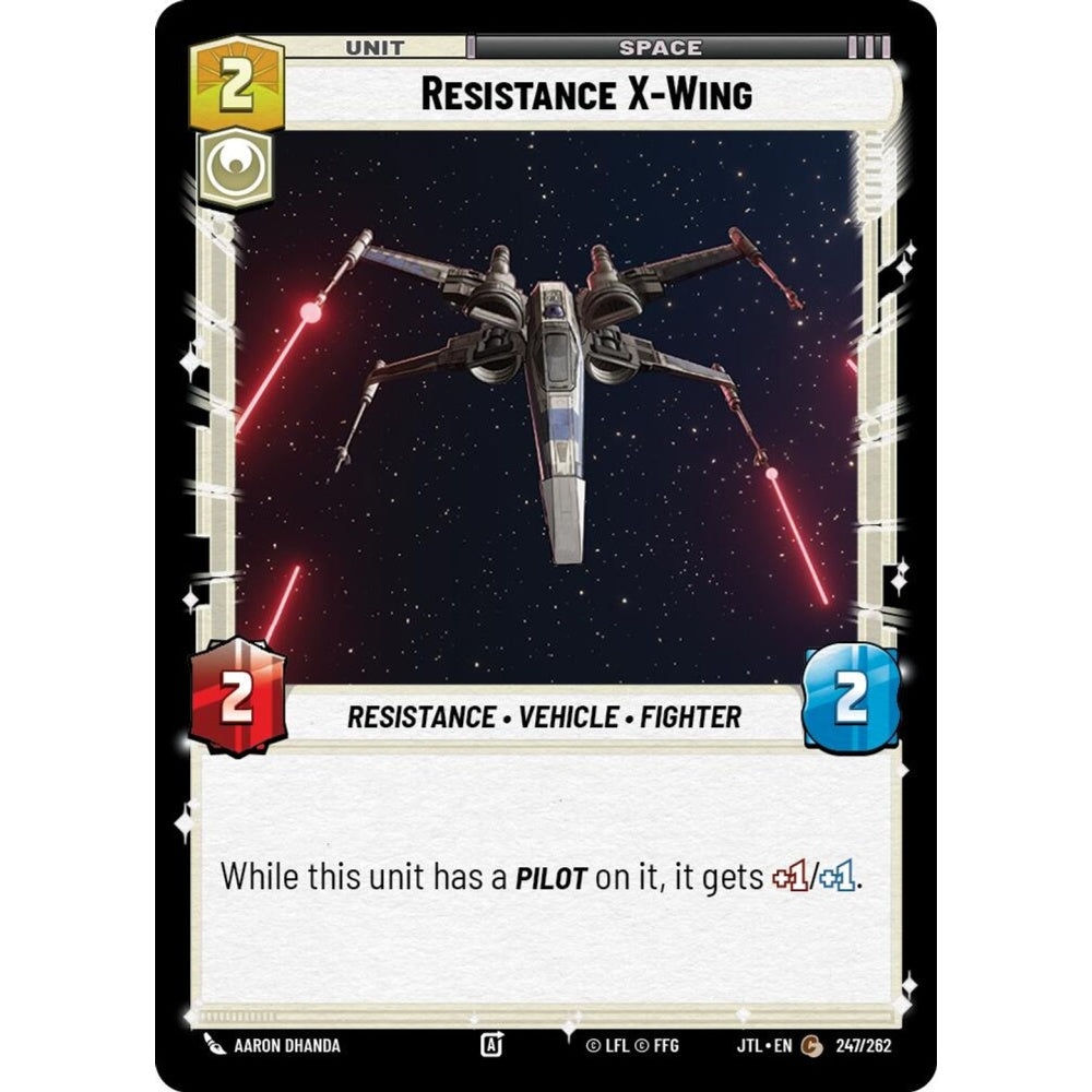 Resistance X-Wing, C, JTL 247), Star Wars Unlimited
