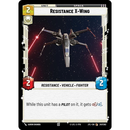 Resistance X-Wing, C, JTL 247), Star Wars Unlimited