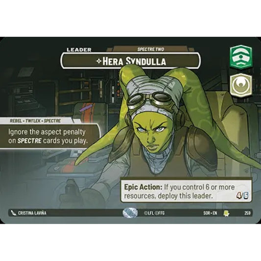 Hera Syndulla, 259, R, Star Wars Unlimited, Sparks Of Rebellion