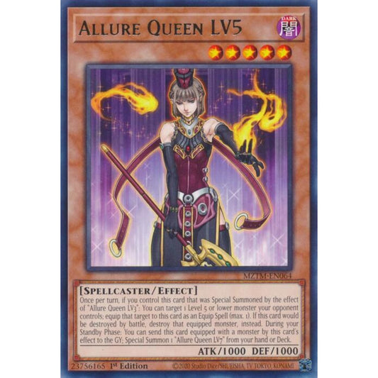 Allure Queen LV5 MZTM-EN064 Rare Yu-Gi-Oh Maze of the Master