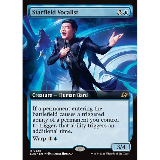 Starfield Vocalist rare 328 Magic the Gathering Edge of Eternities