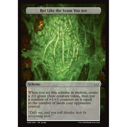 Rot Like the Scum You Are, 355, common, Magic: The Gathering, Duskmourn: House of Horror