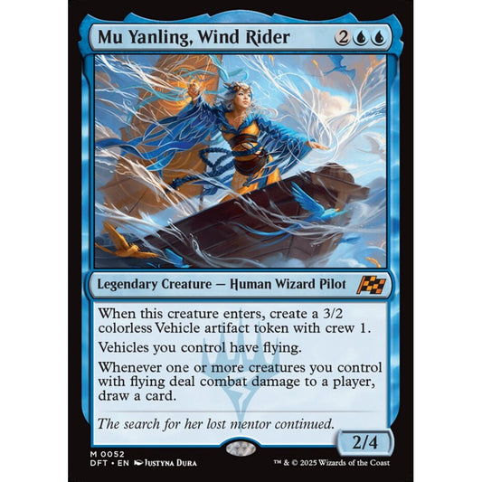 Mu Yanling, Wind Rider, 52, mythic, Magic: The Gathering, Aetherdrift