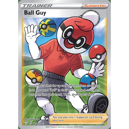 Ball Guy Full Art 065/072 Pokemon Card Game Shining Fates