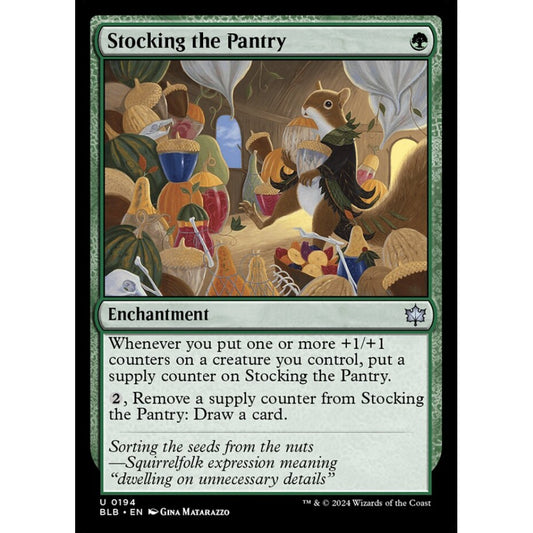 Stocking the Pantry, 194, uncommon, Magic: The Gathering, Bloomburrow