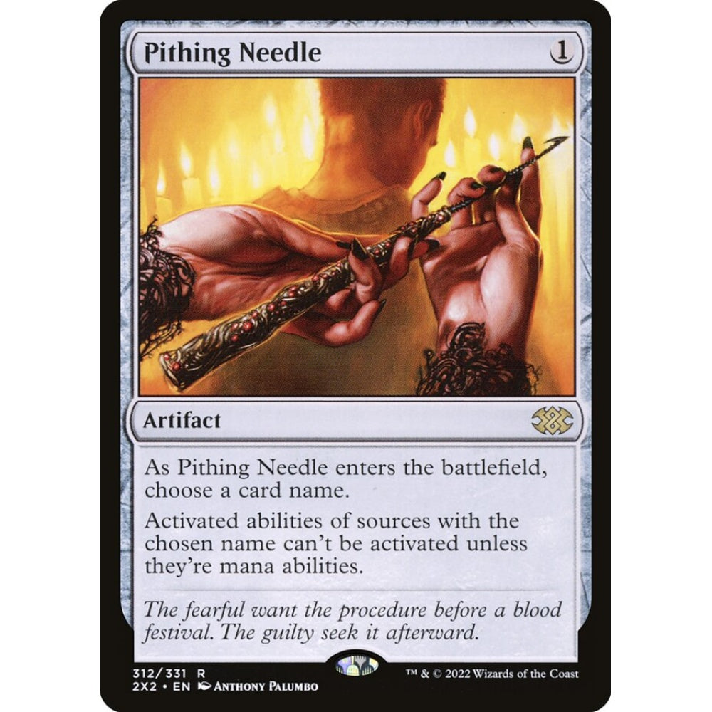 Pithing Needle rare 312 Magic the Gathering Double Masters 2022