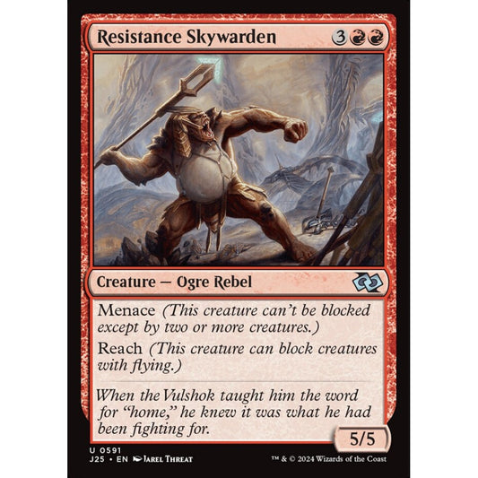 Resistance Skywarden, 591, uncommon, Magic: The Gathering, Foundations Jumpstart