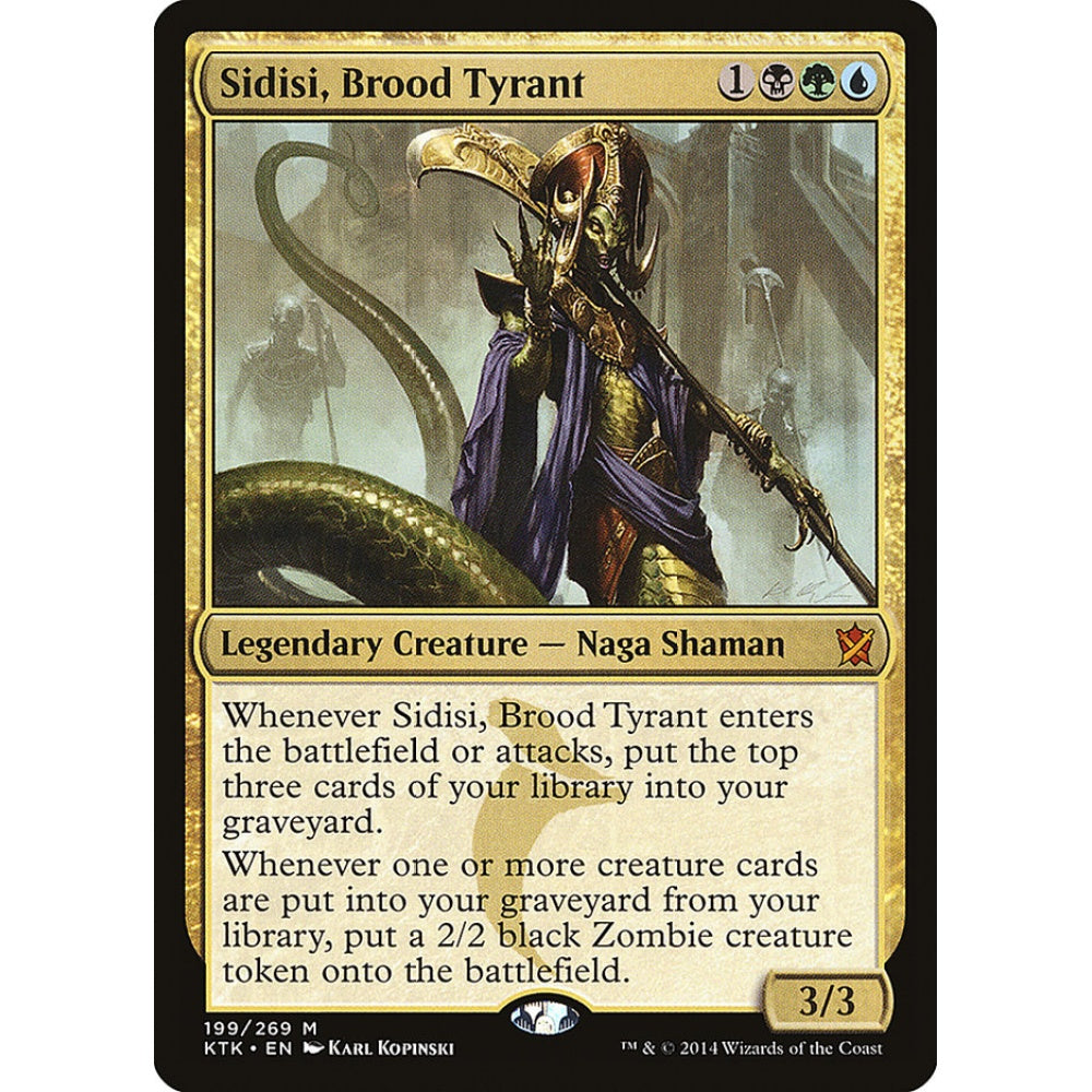 Sidisi, Brood Tyrant mythic 199 Magic the Gathering Khans of Tarkir