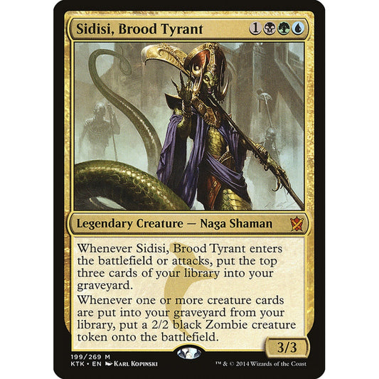 Sidisi, Brood Tyrant mythic 199 Magic the Gathering Khans of Tarkir