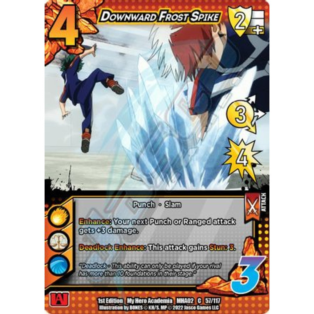 Downward Frost Spike, 57/117, C, UniVersus, MHA02 Crimson Rampage