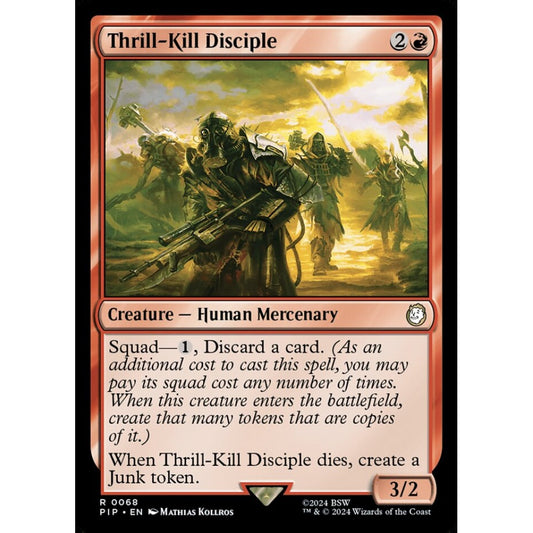 Thrill-Kill Disciple rare 68 Magic the Gathering Fallout