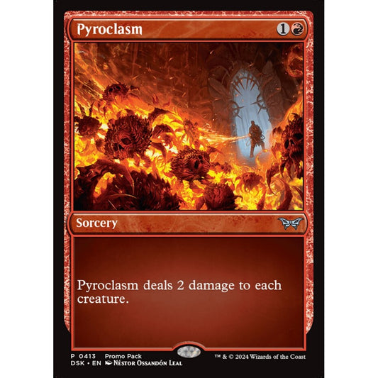 Pyroclasm, 413, uncommon, Magic: The Gathering, Duskmourn: House of Horror