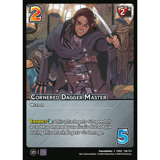 Cornered Dagger Master, 138/211, CR02, Universus, Critical Role: Heroes Of Exandria, Foundation, C