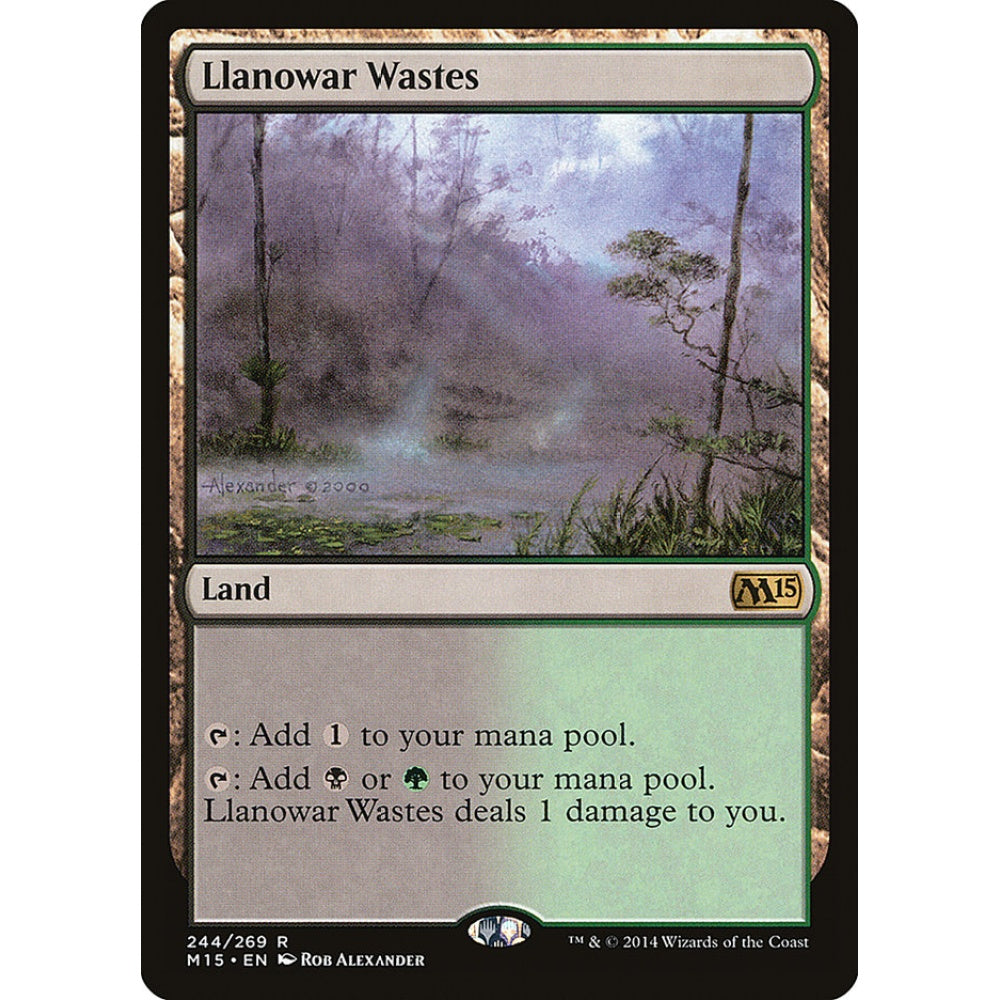 Llanowar Wastes rare 244 Magic the Gathering Magic 2015