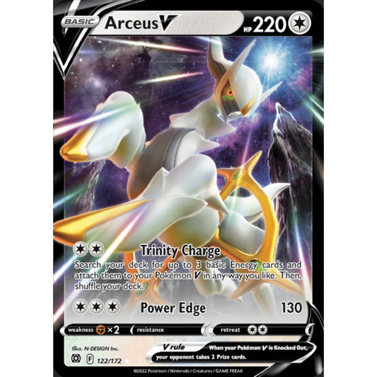 Arceus V Double Rare 122/172 Pokemon Card Game Brilliant Stars