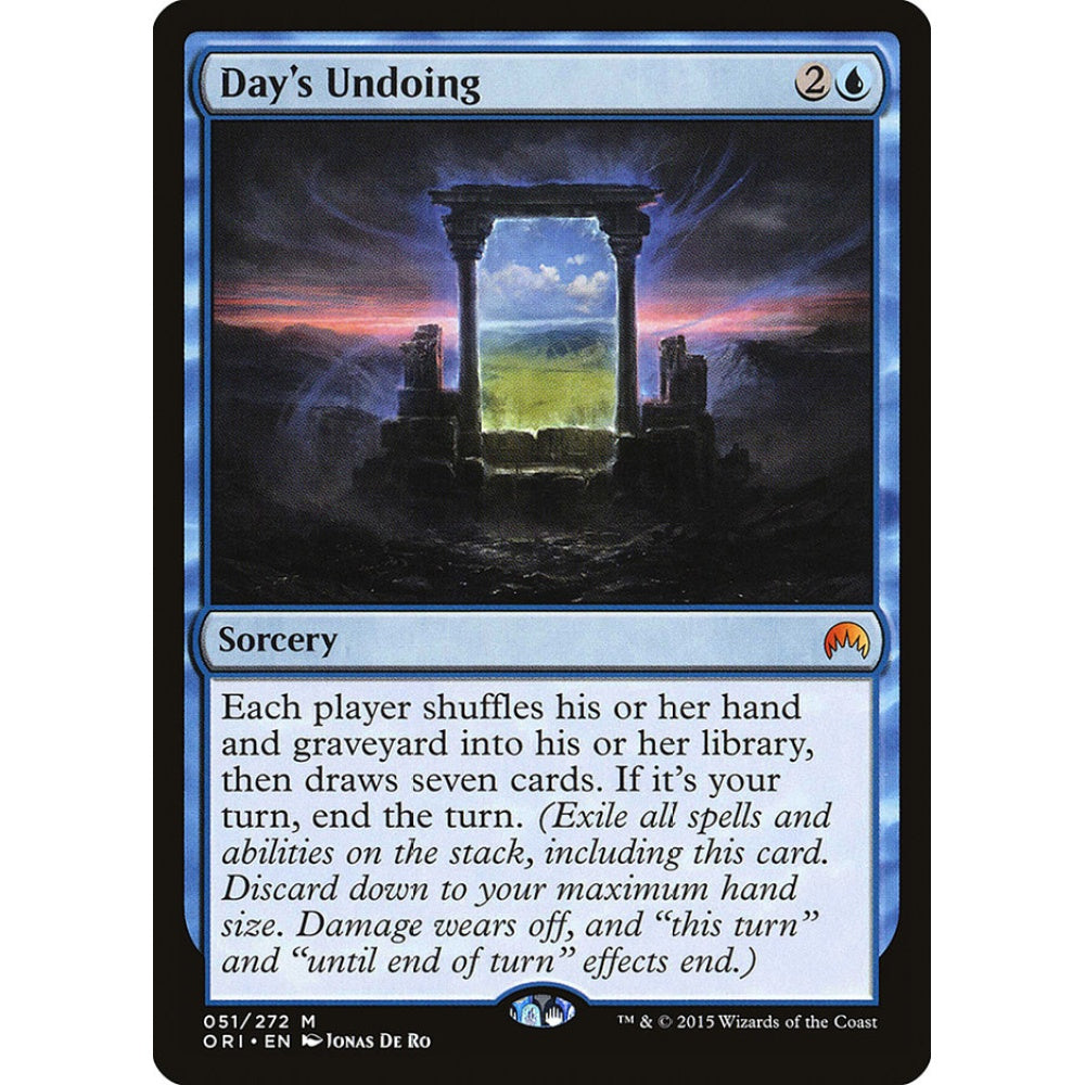 Day's Undoing mythic 51 Magic the Gathering Magic Origins