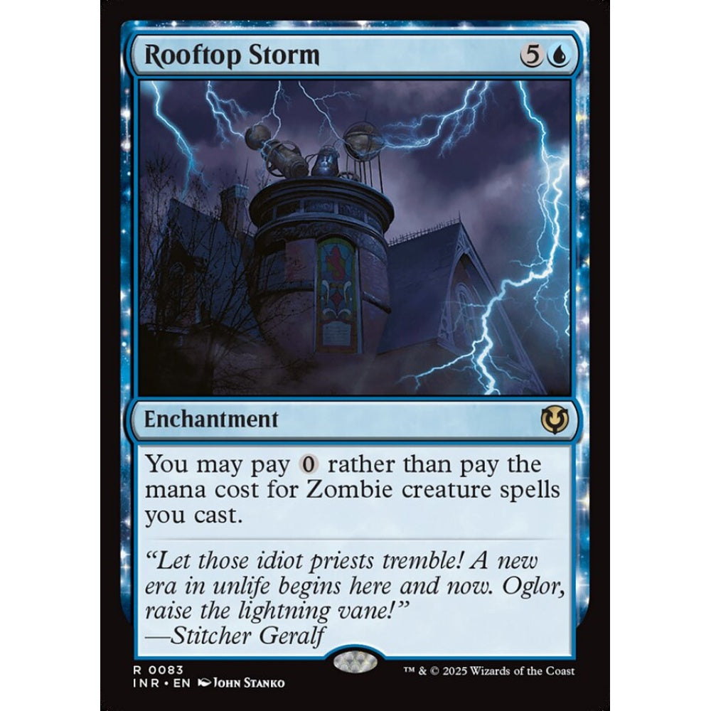 Rooftop Storm, 83, rare, Magic: The Gathering, Innistrad Remastered