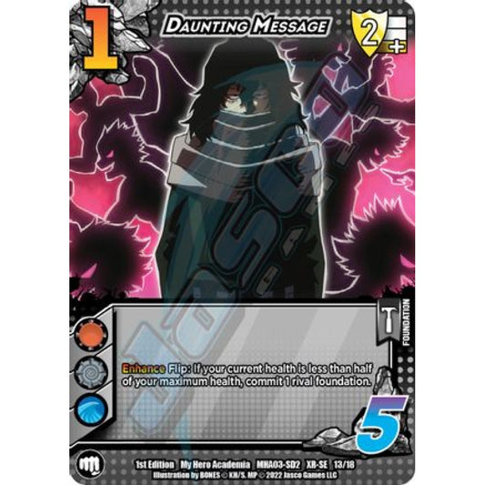 Daunting Message, 13/18, XR-SE, UniVersus, MHA03 Heroes Clash