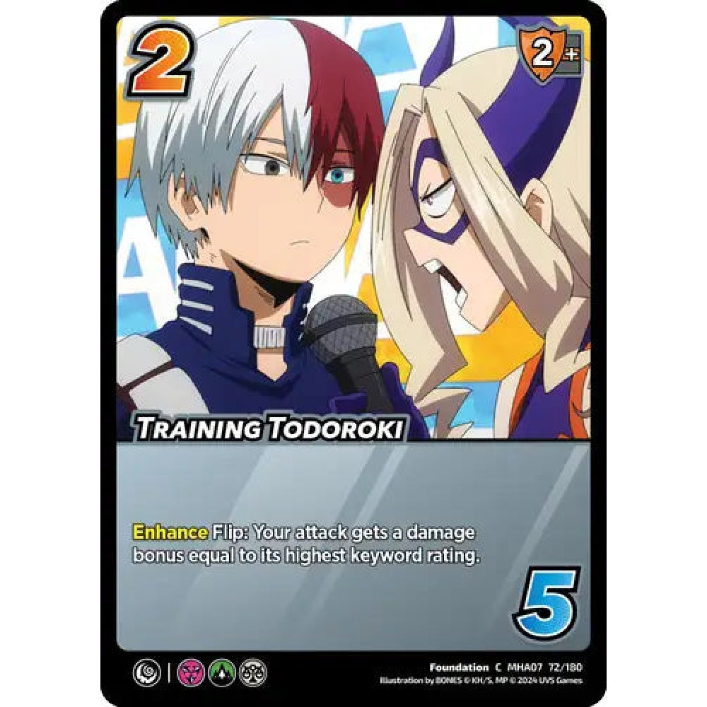 Training Todoroki, 72/180, C, UniVersus, MHA07 Girl Power